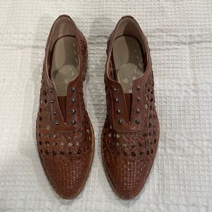 Freda Salvador Woven Leather Loafers